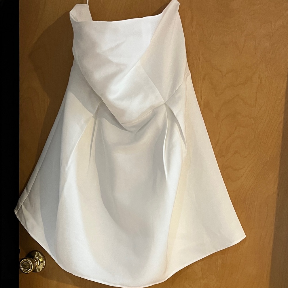 Princess Polly Cream Draped Dress